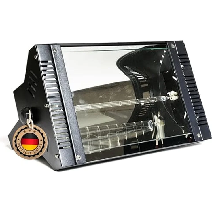 ETEC Mega Strobe E-1000, 1000W Stroboskop Blitzer mit einstellbarer Blinkfrequenz für DJ Equipment und Bühnenbeleuchtung – Bild 1