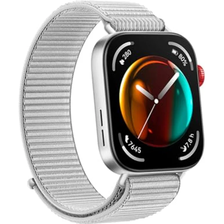 HUAWEI Watch FIT 3, 1,82″ AMOLED-Display, Ultraschlankes Design, Bluetooth-Anrufe, Bis zu 10 Tage Akkulaufzeit, Kompatibel mit iOS & Android, Umfassendes Fitness-Management, GPS, Grau (Nylon) – Bild 3