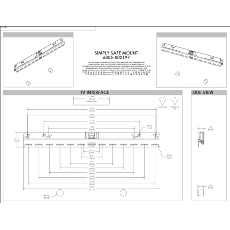 Sanus vll61-b2 SimplySafe MOUNTING KIT für TV 47–203,2 - Sanus Wandhalterung für TV von 119,4 cm-80 " - Brilliant Design - Zuverlässiges Produkt – Bild 4
