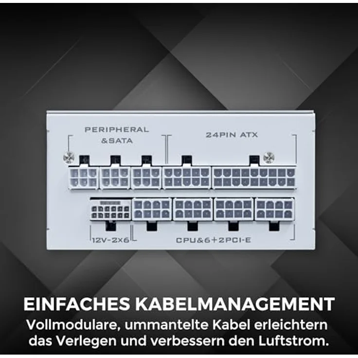 Lian Li SP Series 80 PLUS Platinum Netzteil, SFX, 1.000 Watt, vollmodular, PCIe 5.1, ATX 3.1, weiß – Bild 2