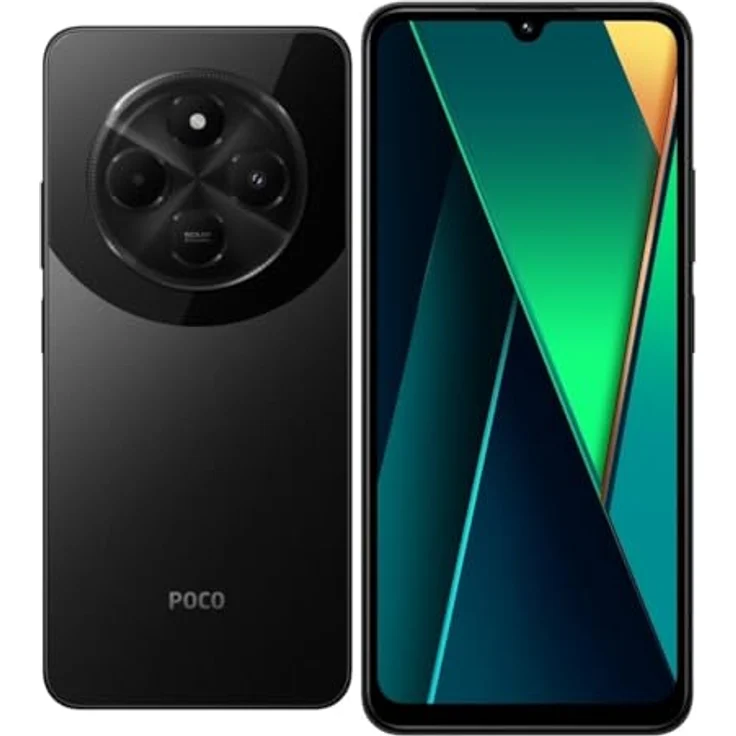 Xiaomi POCO C75 8GB+256GB Smartphone (50 MP Kamera), 6,88" Display, MediaTek Helio G81 Ultra, 5160 mAh Akku, USB-C, schwarz – Bild 6