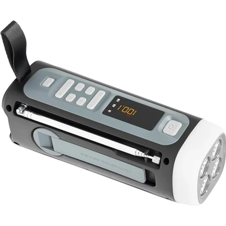 TechniSat Viola Kurbelradio, Notfallradio mit Solar & Kurbel, 4500 mAh, UKW, Bluetooth 5.3, Powerbank-Funktion, LED Taschenlampe – Bild 2