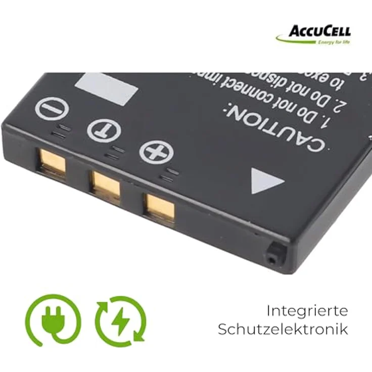AccuCell Akku kompatibel mit Panasonic CGA-S004, DMW-BCB7, Li-Ion, 3,7V, 750mAh, 2,8Wh – Bild 3