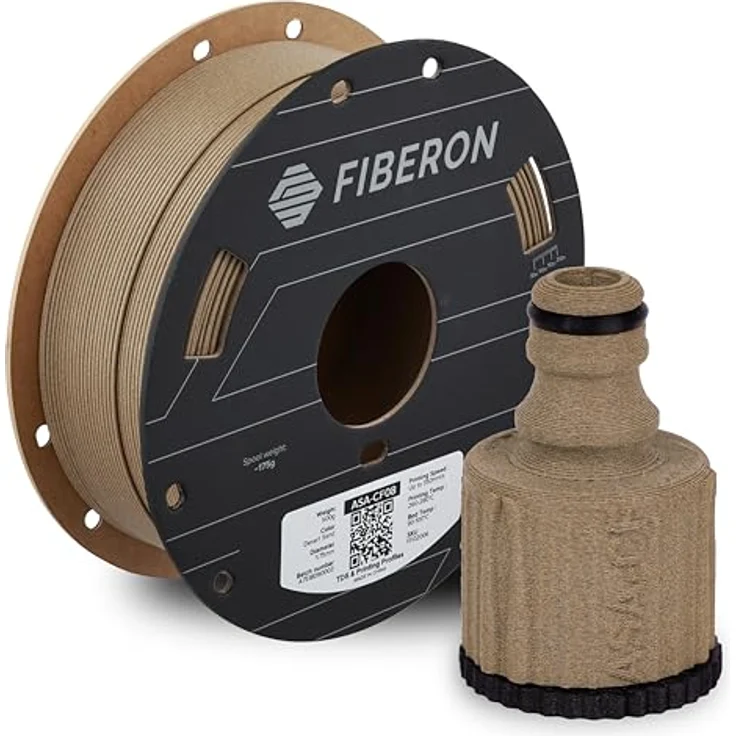 Polymaker Fiberon™ ASA-CF08, 3D Filament mit 8 % Carbonfaser, hitzebeständig bis 103 °C, 500 g – Bild 1