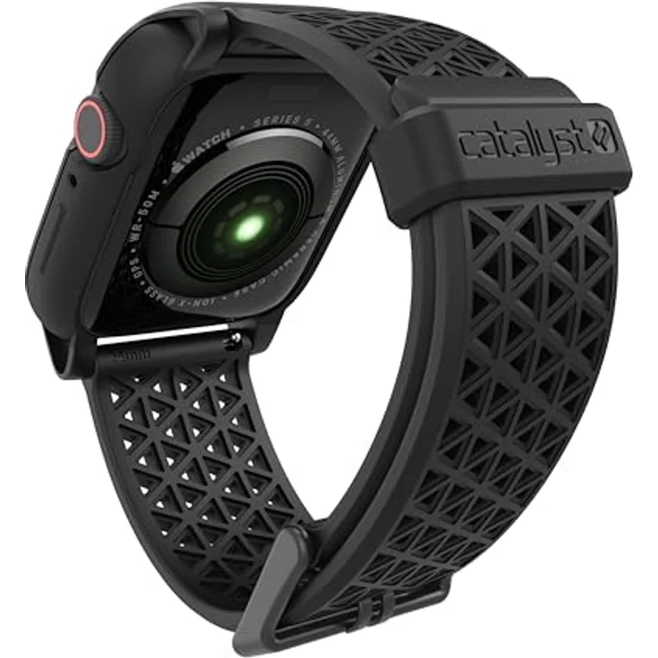 Catalyst Impact Uhrenarmband, 44 mm, Kunststoff, schwarz, absturzsicher mit Gummipuffer und Dämpfungssystem – Bild 4