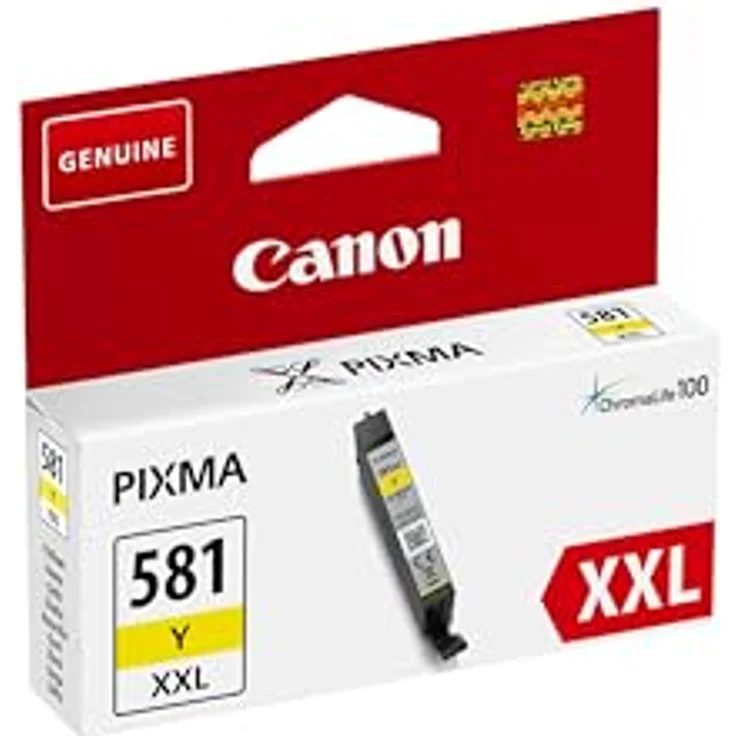Canon CLI-581 XXL YL original Tintenpatrone Yellow für Pixma Inkjet Drucker TR7550-PIXMA TR8550-PIXMA TS6150-PIXMA TS6151-PIXMA TS8150-PIXMA TS8151-PIXMA TS8152-PIXMA TS9150-PIXMA TS9155 – Bild 2