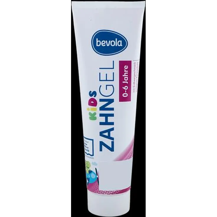 Bevola Kids Zahngel mit Erdbeergeschmack, 0-6 Jahre, mit Fluorid, 75 ml