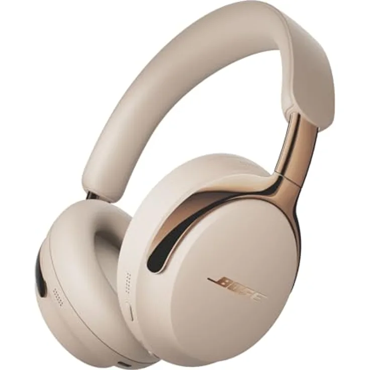 Bose Neu QuietComfort Ultra (2. Gen.), Bluetooth-Over-Ear-Kopfhörer mit 360-Grad-Sound, Noise-Cancelling und Mikrofon, bis zu 30h Akkulaufzeit, Treibholz-Sand - Limited Edition