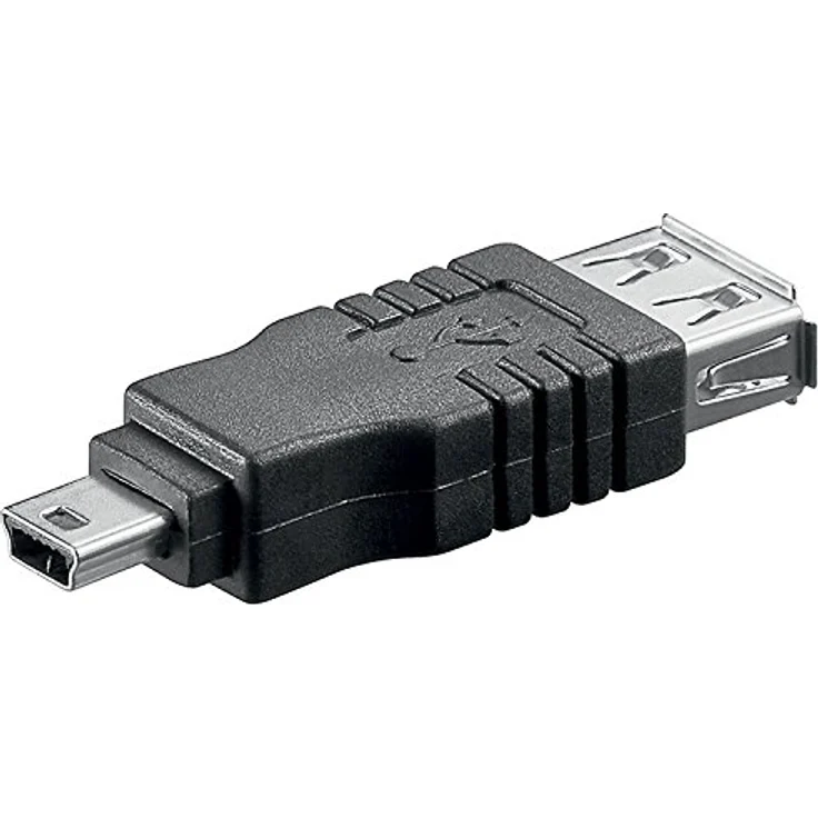 Wentronic Goobay USB 2.0 Hi-Speed Adapter, USB 2.0-Buchse (Typ A) - USB 2.0-Buchse (Typ A) > USB 2.0 Mini-Stecker (Typ B, 5-Pin) (50970) – Bild 2