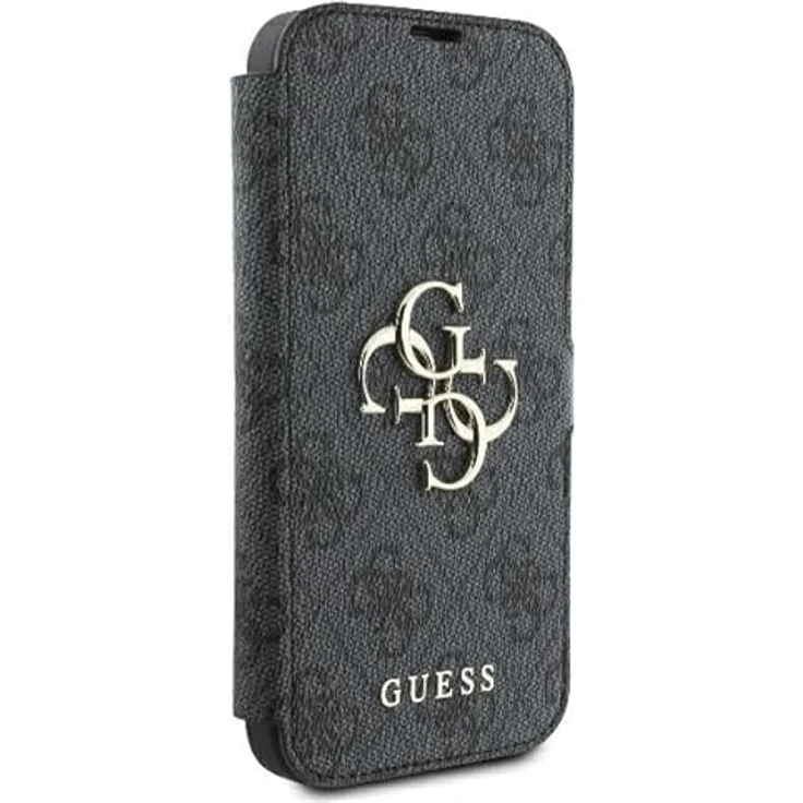 CG Mobile Guess GUBKP16S4GMGGR Hülle für iPhone 16 6.1" Schwarz Book 4G Metal Logo - TPU/PC/Kunstleder, 4G-Metalllogo – Bild 4