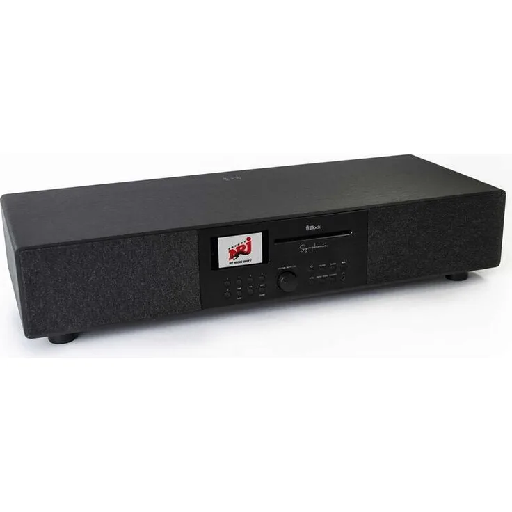 Block Symphonie Anthrazit (AB10219-03), Kompaktanlage mit Internet Radio, DAB+, CD-Spieler und Bluetooth Streaming, 770 mm Breite