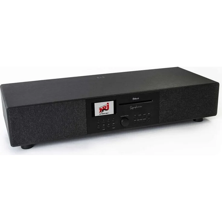 Block Symphonie Anthrazit (AB10219-03), Kompaktanlage mit Internet Radio, DAB+, CD-Spieler und Bluetooth Streaming, 770 mm Breite