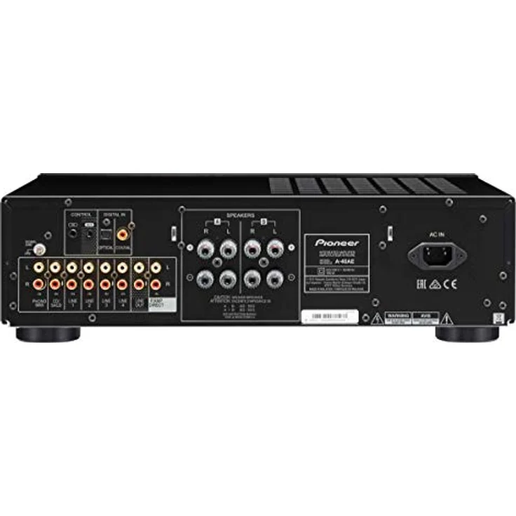 Pioneer A-40AE Vollverstärker (mit 2x 60 W, mit neuer Direct Energy Konstruktion und MM-Phono- und Digitaleingang) Silber – Bild 3