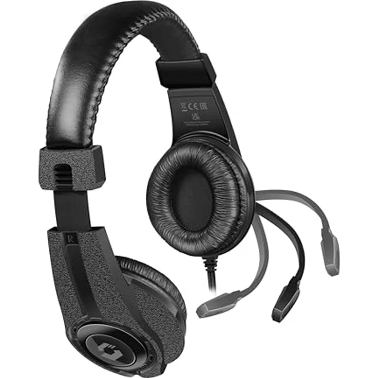 Speedlink LEGATOS Gaming-Headset kabelgebunden - leichtes Headset mit Mikrofon und Kabelfernbedienung, kompatibel mit PC, PS5, PS4, Xbox, Switch, 3,5 mm Klinkenstecker inkl. Y-Adapter, schwarz – Bild 3