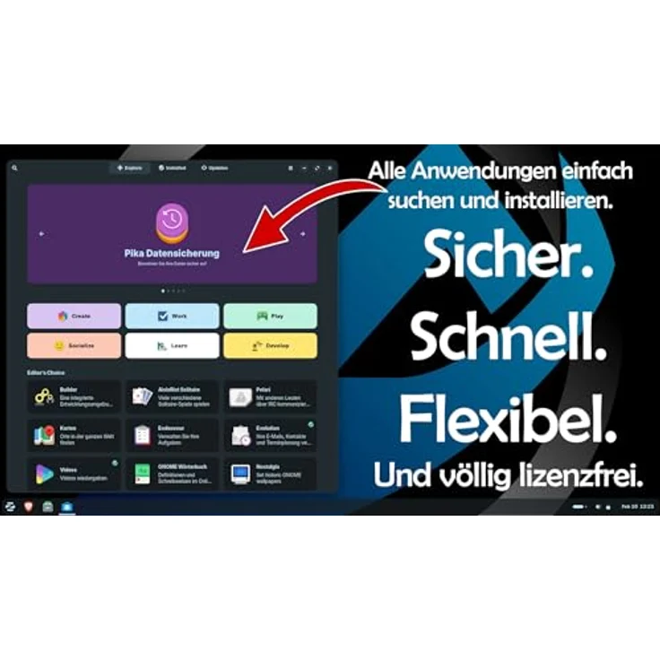 Ankermann Ankermann Linux Pro i7, Desktop-PC mit Intel Core i7-6700, 16GB RAM, 1TB NVMe SSD, Zorin OS, WLAN, Maus & Tastatur, OnlyOffice – Bild 5