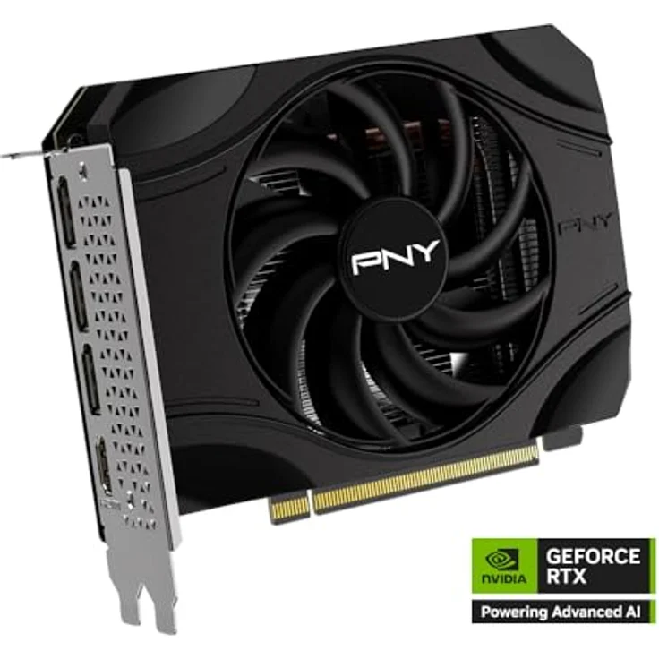 PNY GeForce RTX 5050, Grafikkarte mit 8 GB GDDR6, Single Fan, HDMI, 3xDP, 2560 CUDA-Kerne, für Gaming und kreative Anwendungen – Bild 2