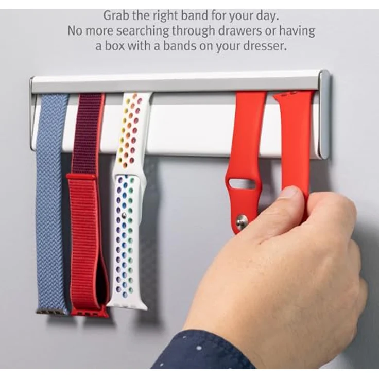 Twelve South TimePorter Wandhalterung für Apple Watch-Bänder, Uhrenarmbandhalter funktioniert mit Allen Apple Watch-Bändern, verbinden Sie mehrere für größere Sammlungsdisplays – Bild 3