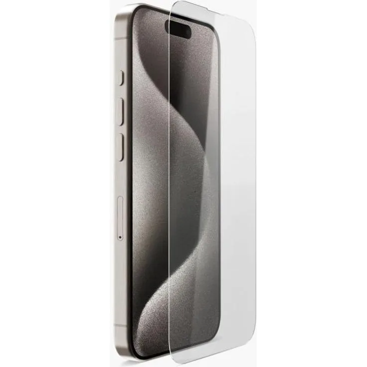 Vonmählen Displayschutzfolie Screen Protector Pro für iPhone 16 Pro, dreifach gehärtetes Aluminosilikatglas, transparent, inklusive Installations-Kit