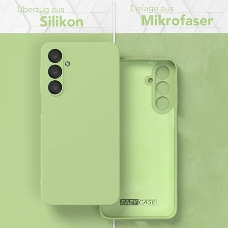 EAZY CASE Silikonhülle für Samsung Galaxy A16 5G, stoßfestes TPU Case mit Kameraschutz, dünn und pastellgrün – Bild 3