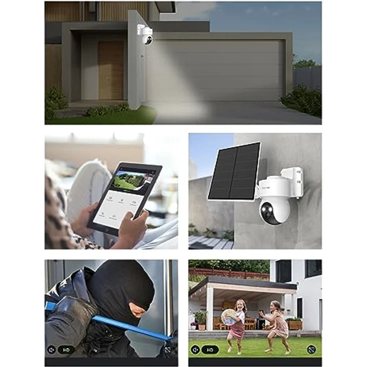 bea-fon/Smart Home/Safer 3S Pro/Überwachungskamera für den Außenbereich / IP65 Schutz gegen Wasser und Staub/steuerbare Outdoor Kamera/weiß/Netzwerk WiFi 2,4G / Android-iOS – Bild 3