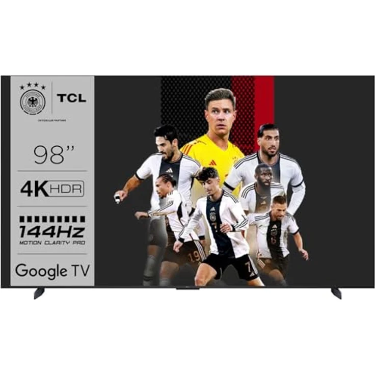 TCL P745 Series 98P745, 98 Zoll 4K Ultra HD Smart TV mit WiFi, Schwarz, 350 cd/m² – Bild 3