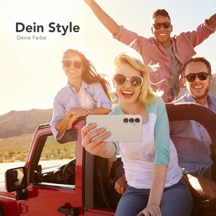 EAZY CASE Silikonhülle für Samsung Galaxy A55 - Beige, Dünn, Stoßfest mit Kameraschutz, Kratzresistent und Qi-Ladefähigkeit – Bild 2