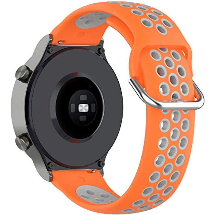 Shieranlee Armband für Huawei Watch GT2 PRO, 22mm Soft Silicone Band in Schwarz, leicht zu wechselnd mit Quick-Release-Pin, langlebiger Edelstahlverschluss – Bild 3