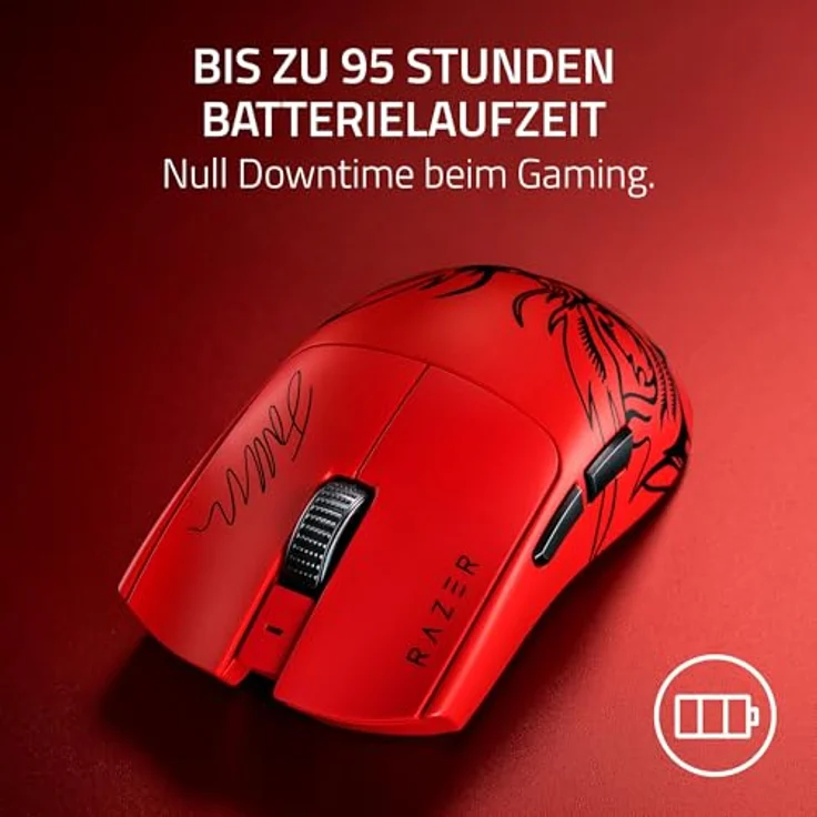 Razer Viper V3 Pro Faker Edition Wireless Gaming Maus - rot, ultraleicht, 8.000 Hz Abtastrate – Bild 8