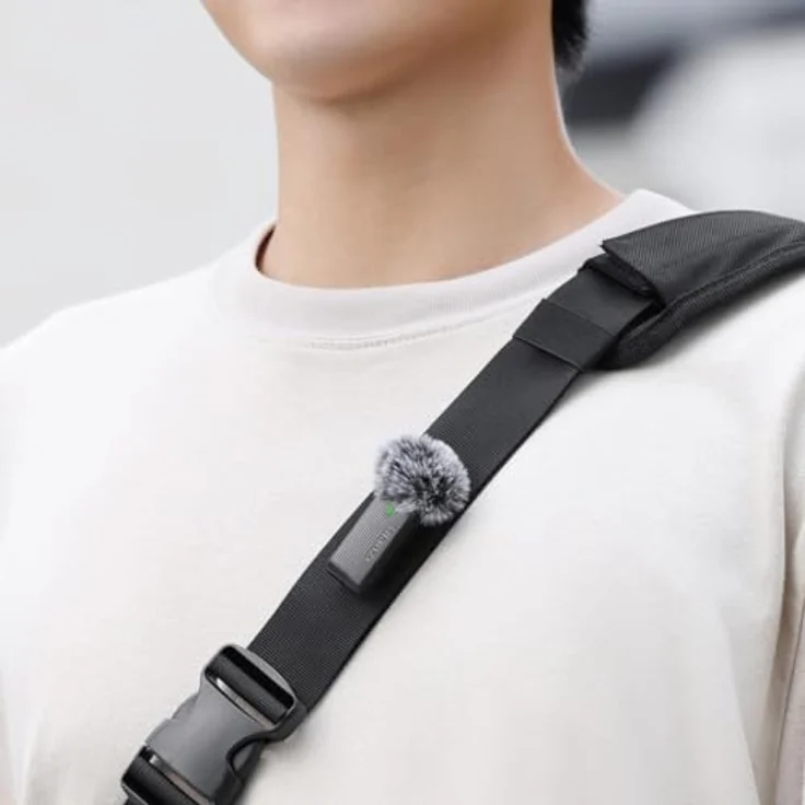 ULANZI A100 Zweisitzer Funk-Ansteckmikrofon Set, Typ C und 3,5 mm TRS, kabellos für klare Sprachübertragung – Bild 5