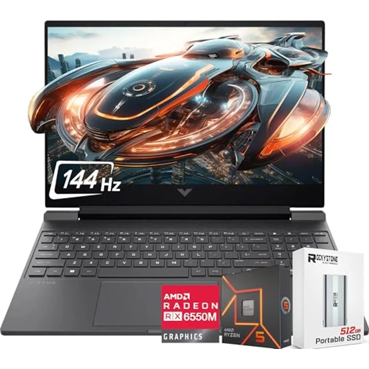 HP 725 - Tastatur-und-Maus-Set - wiederaufladbar mit ultraschnellem Superkondensator - QWERT - in Schwarz – Bild 1