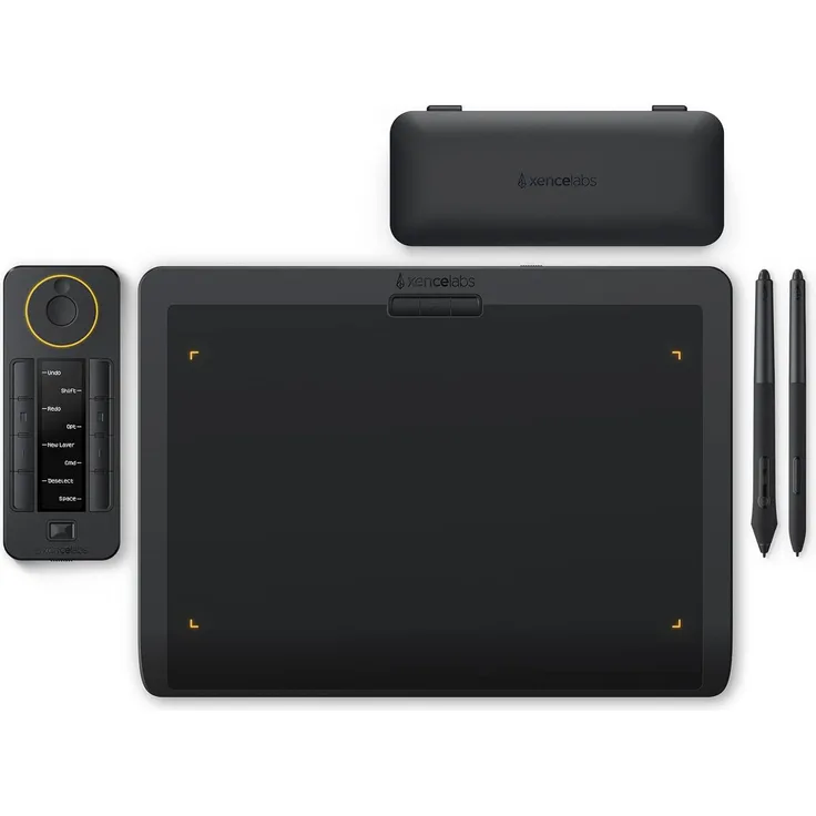 Xencelabs Pen Tablet, Grafiktablett 12 Zoll Wireless mit Quick Keys, 2 Stiften und 8192 Druckstufen, Medium Bundle