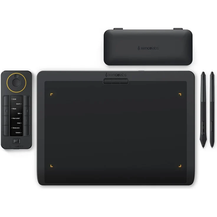 Xencelabs Pen Tablet, Grafiktablett 12 Zoll Wireless mit Quick Keys, 2 Stiften und 8192 Druckstufen, Medium Bundle