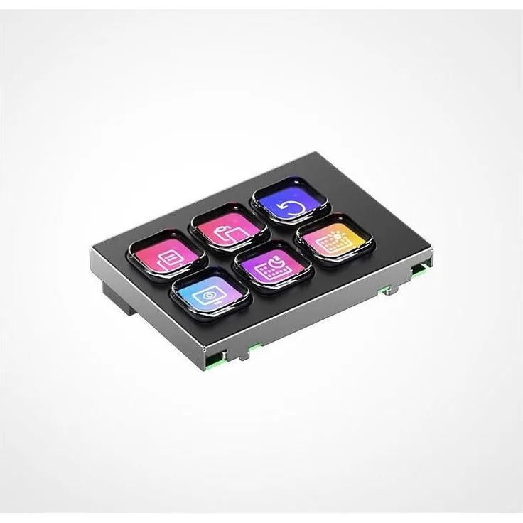 Elgato Stream Deck Module 6, Kompaktes Streaming Deck mit 6 Membrantasten, USB, Schwarz