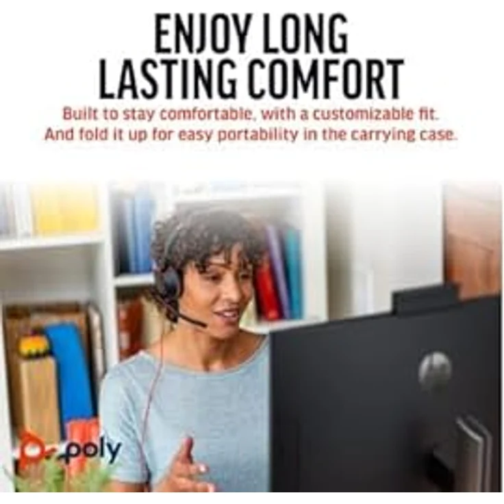 Poly Headset Blackwire C5210 Mono: Vielseitiges USB-C/A & 3,5 mm Headset für Klare Kommunikation und Komfort – Bild 5