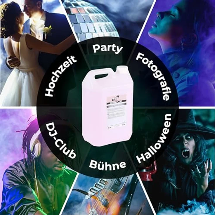 ETEC Professional Nebelfluid 5 Liter, Heavy Fog Wasserbasis Flüssigkeit für Nebelmaschinen, extrem dicht für Outdoor-Einsatz – Bild 2