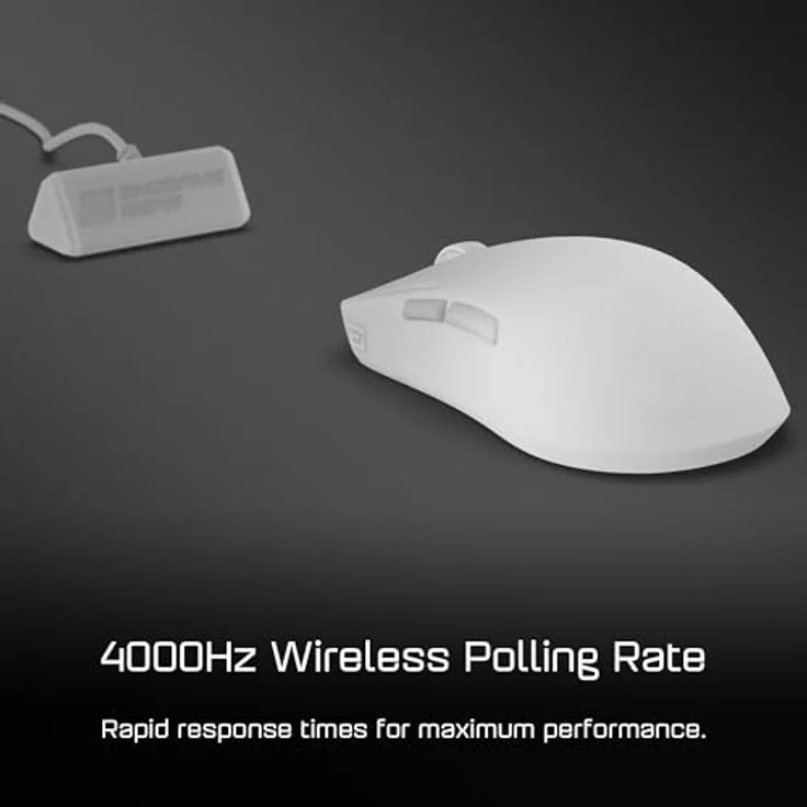 Endgame Gear OP1w 4k Wireless Gaming Maus, kabellos mit PixArt PAW3395-Sensor, bis zu 26.000 CPI, White Frost – Bild 4