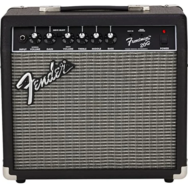 Fender Frontman 20G, Transistor Combo Verstärker für E-Gitarre mit 20 Watt Leistung und 8'' Special Design Lautsprecher, schwarz – Bild 2