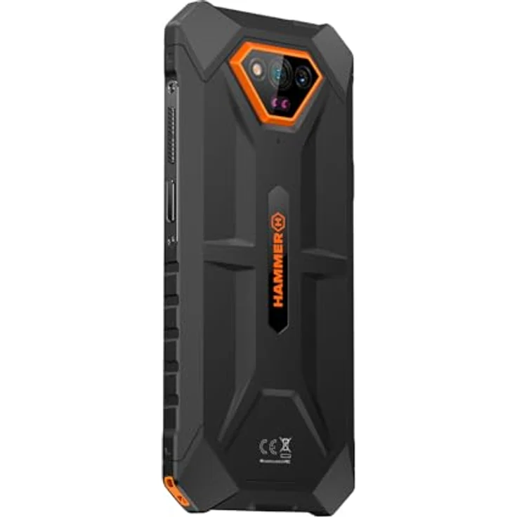 Hammer Iron V ohne Vertrag robust, wasserdicht, Dual-SIM, leistungsstarker 6320-mAh-Akku, 50-Mpx-Kamera mit Nachtsicht-Sensor Orange - Preisvergleich – Bild 5
