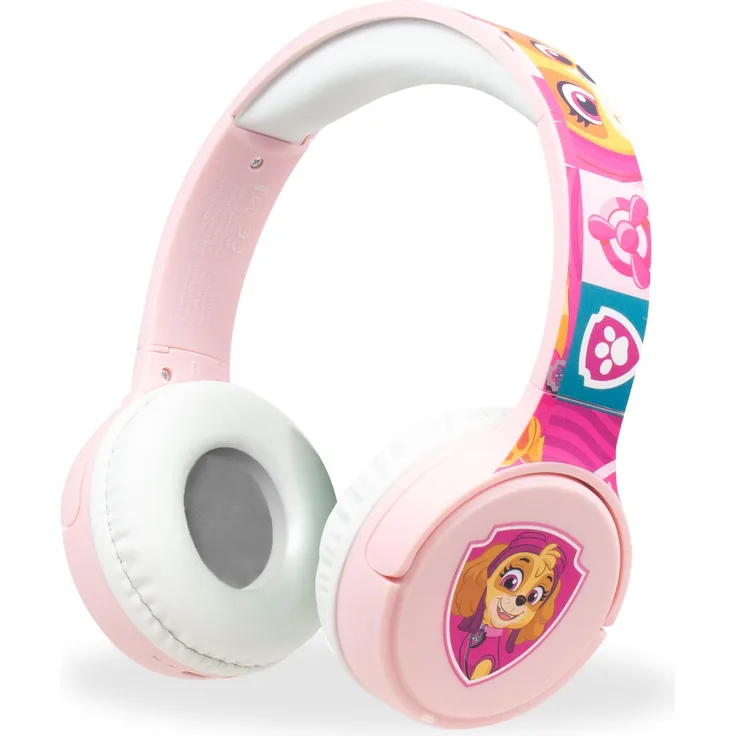 Forever Paw Patrol Bluetooth Kopfhörer, rosa, mit verstellbaren Ohrmuscheln und 20 Stunden Akkulaufzeit