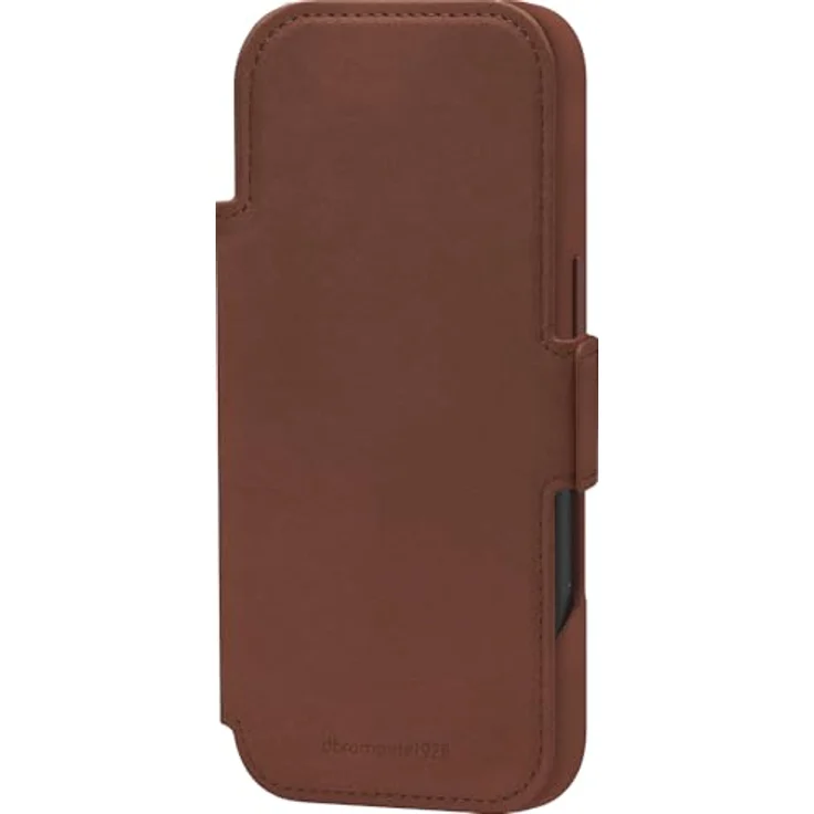 dbramante1928 Lynge - Flip-Hülle für Apple iPhone 17 Pro, aus hochwertigem genarbtem Leder, Braun, mit MagSafe-Kompatibilität – Bild 3