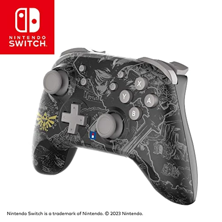 HORI Wireless HORIPAD (The Legend of Zelda™ Edition) Kabelloser Controller für Nintendo Switch - Offiziell Lizenziert - Nintendo Switch und Nintendo Switch - OLED-Modell) – Bild 2