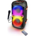 Esperanza EP156 BT FM LED RGB KARAOKE Lautsprecher schwarz 20W, Bluetooth-Lautsprecher