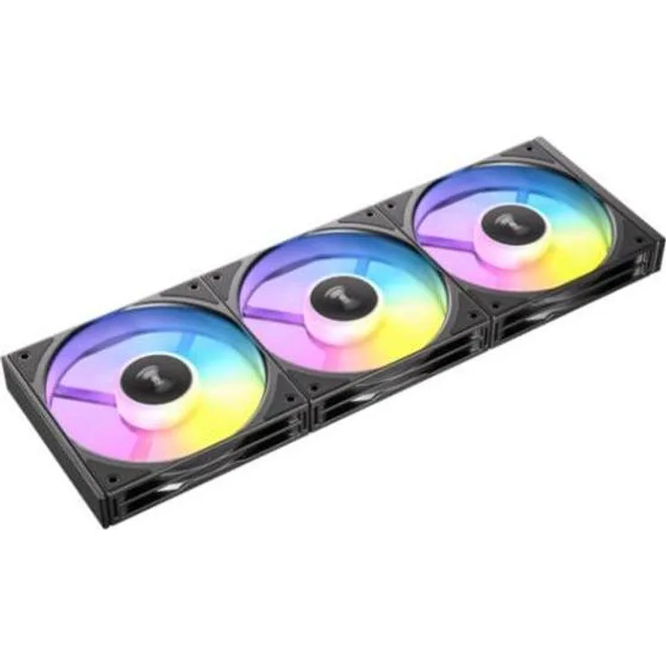 Antec Connect 120 Reverse ARGB PWM, set van 3 PC Lüfter mit Daisy-Chain-Design, 120 mm, Schwarz