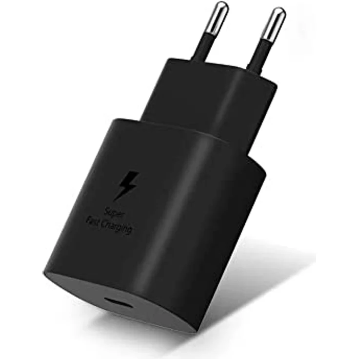 Schnell Ladegerät Kompatibel Mit Samsung Galaxy S21 S20 S8 Ultra 25W USB C Netz Adapter Schwarz – Bild 2