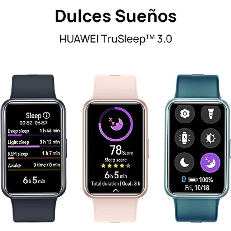 HUAWEI Watch FIT Special Edition, 1,64 Zoll HD-AMOLED-Display, Professionelles Gesundheitsmanagement, Integriertes GPS, Praktischer Assistent im Alltag, Starry Black – Bild 4