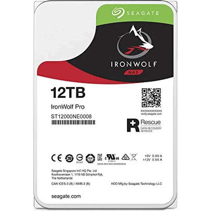 Seagate IronWolf Pro 12TB NAS interne Festplatte HDD - 3,5 Zoll SATA 6Gb/s 7200RPM 256MB Cache für RAID Netzwerk Attached Storage Data Recovery Service - frustfreie Verpackung – Bild 2