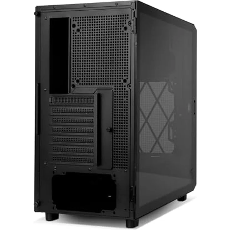 NOX XTREME PRODUCTS Hummer BIOS - Semitower ATX | M-ATX | ITX, anpassbares 8"-LCD-Display, Platz für 11 Lüfter, USB-C und 3.0, Schwarz – Bild 4