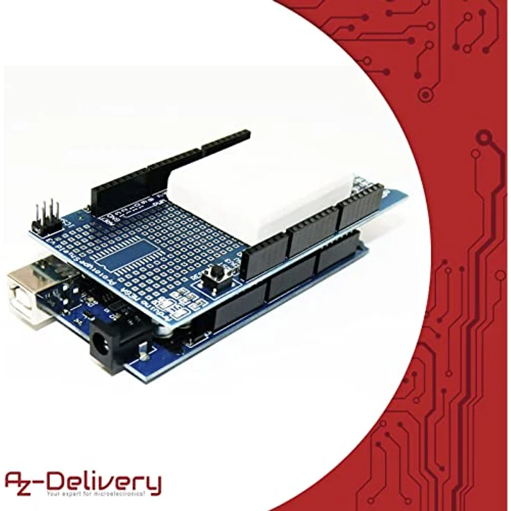 AZDelivery 3 x AZ-MEGA2560-Board Bundle mit Prototype Shield, kompatibel mit AZ-MEGA2560-Board, inklusive E-Book! – Bild 2