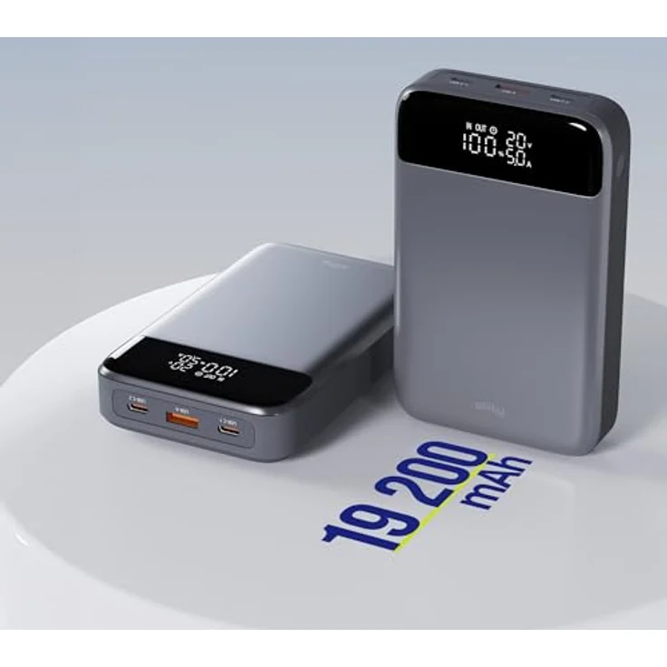 FOREVER Allity Powerbank APB-200 PD QC 130W 19200 mAh Grau - Schnelles Laden für Laptops und Smartphones – Bild 5