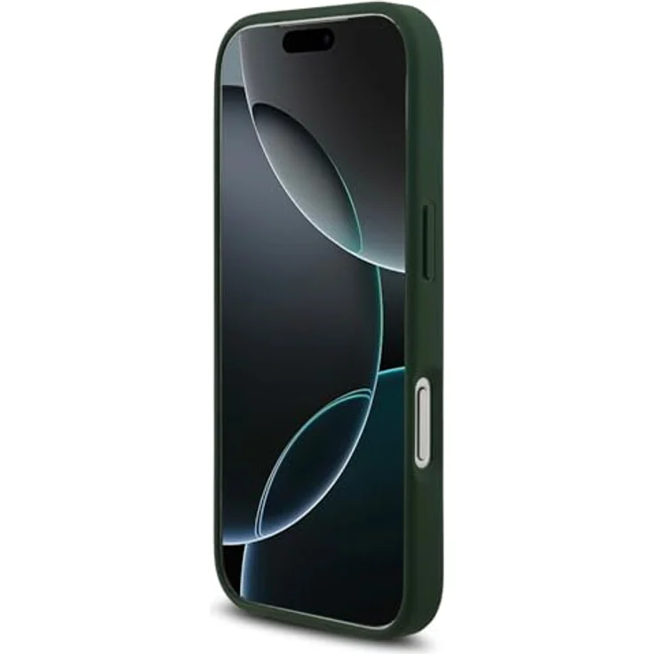 CG MOBILE Lacoste Bliss, MagSafe-kompatible Hartschalen-Hülle aus Kunstleder für iPhone 17 Pro, Grün – Bild 4